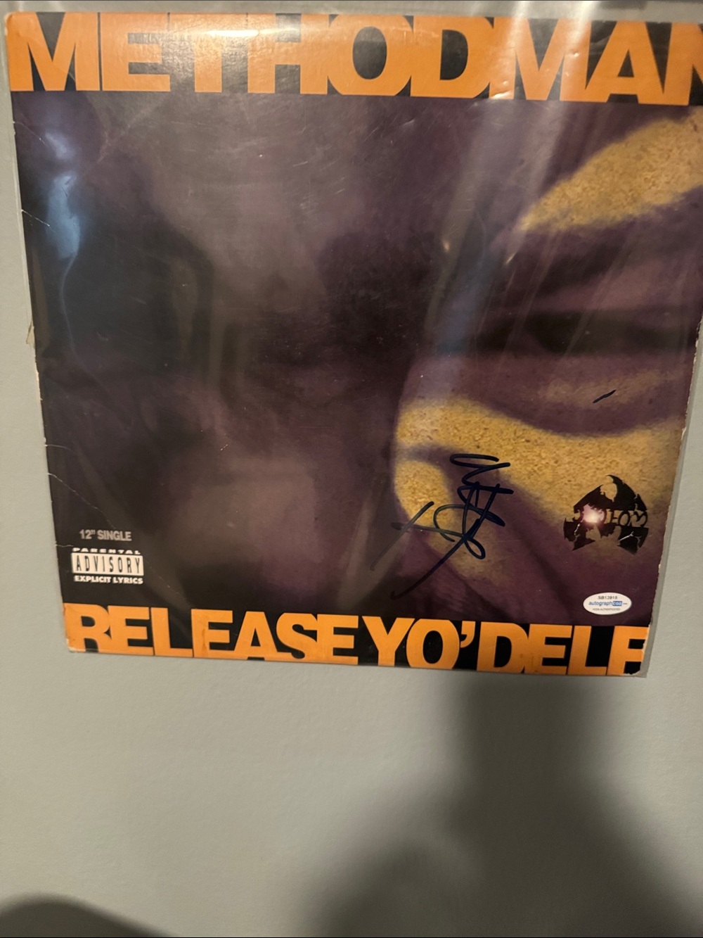 SIGNED Method Man 'Release Yo' Delf' Vinyl Record
